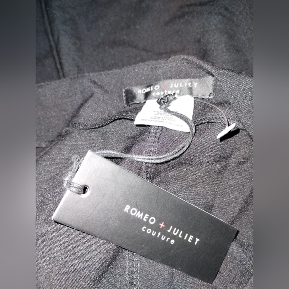 Romeo And Juliet Couture Black Button-Detail Women's Pants - Picture 3 of 9